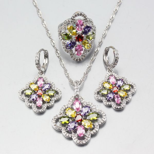 11-color 925 sterling silver colorful zircon jewelry sets for women earring ring pendant necklaces chain seller decoration
11-color 925 sterling silver colorful zircon jewelry sets for women earring ring pendant necklaces chain seller decoration