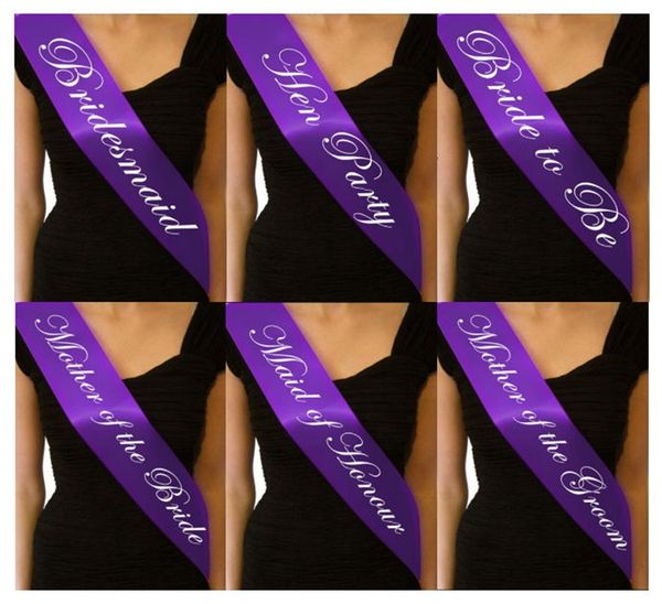 european style hen party supplies purple bride to be mother of the bridesmaid satin sash for girls wedding night 1 45hp yy
european style hen party supplies purple bride to be mother of the bridesmaid satin sash for girls wedding night 1 45hp yy
