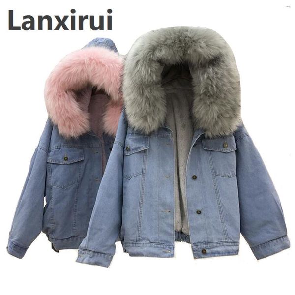 winter women jean jacket coat faux fur collar fleece hooded jacket lamb fur cashmere cowgirls padded denim coat y18102401, Black;brown
winter women jean jacket coat faux fur collar fleece hooded jacket lamb fur cashmere cowgirls padded denim coat y18102401, Black;brown