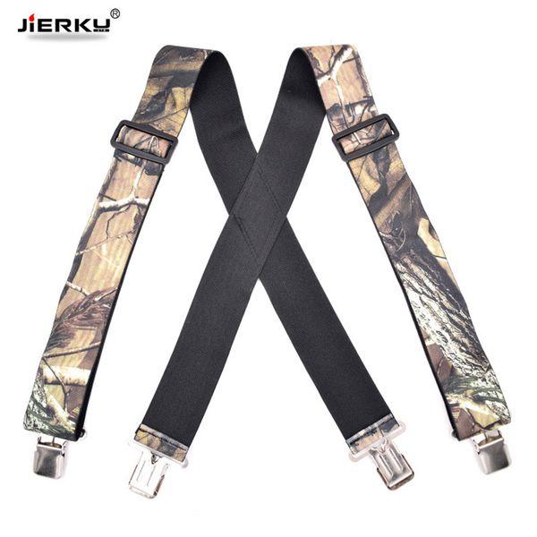 man's camouflage suspenders 4 clips outdoor braces elastic adjustable suspensorio bretelles tirantes trousers ligas cowboy strap, Black;white
man's camouflage suspenders 4 clips outdoor braces elastic adjustable suspensorio bretelles tirantes trousers ligas cowboy strap, Black;white