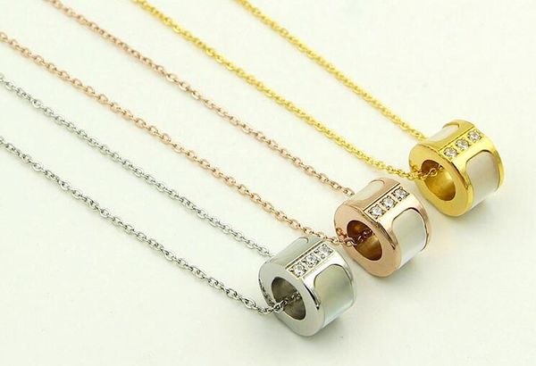 new three diamonds diamond cylinder shell necklace titanium steel rose gold diamond shell letters necklace, Silver
new three diamonds diamond cylinder shell necklace titanium steel rose gold diamond shell letters necklace, Silver