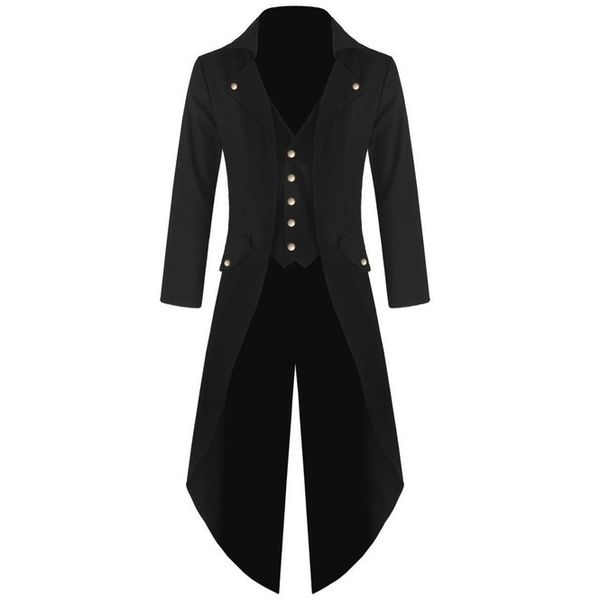 wholesale-yjsfg house new mens tuxedo coat steampunk vintage tailcoat jacket gothic frock coat windbreaker suit weeding x-long outwear, Tan;black
wholesale-yjsfg house new mens tuxedo coat steampunk vintage tailcoat jacket gothic frock coat windbreaker suit weeding x-long outwear, Tan;black