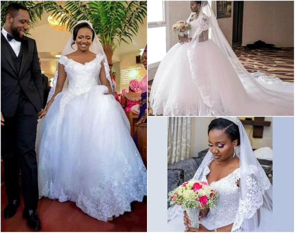 african plus size wedding dresses v neck appliques beaded sweep train lace bridal gowns contry style vestido de novia wedding dress, White
african plus size wedding dresses v neck appliques beaded sweep train lace bridal gowns contry style vestido de novia wedding dress, White