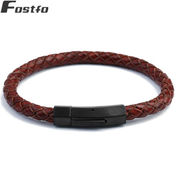 fostfo 2018 fashion handmade leather bracelet stainless steel magnetic clasp charms bangles bracelets for women men bracelets, Golden;silver 
fostfo 2018 fashion handmade leather bracelet stainless steel magnetic clasp charms bangles bracelets for women men bracelets, Golden;silver