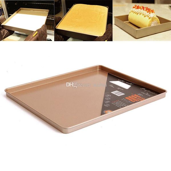 baking sheet pan cake cookie pizza tray baking sheet plate gold carbon steel non-stick square baking pan 30.8*25.7*1.5cm wx9-52
baking sheet pan cake cookie pizza tray baking sheet plate gold carbon steel non-stick square baking pan 30.8*25.7*1.5cm wx9-52