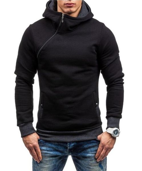 2017 fashion hoodies men oblique zipper solid color hip hop hoodies sweatshirt autumn winter warm slim fit tracksuit male hoody, Black
2017 fashion hoodies men oblique zipper solid color hip hop hoodies sweatshirt autumn winter warm slim fit tracksuit male hoody, Black
