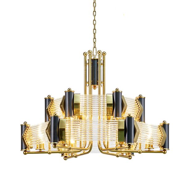 Modern crystal chandelier metal design atmosphere stainless steel living room villa club glass rod chandelier
Modern crystal chandelier metal design atmosphere stainless steel living room villa club glass rod chandelier
