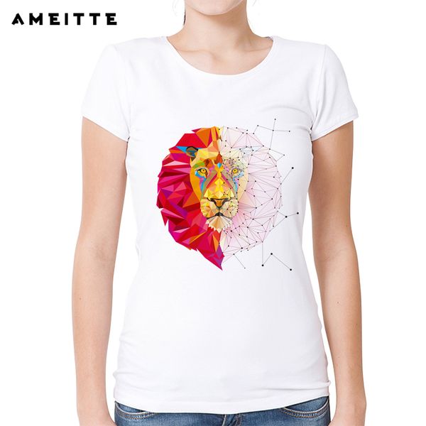 fashion geometric design lion t shirt summer women classic white print t-shirt harajuku short sleeve tee
fashion geometric design lion t shirt summer women classic white print t-shirt harajuku short sleeve tee