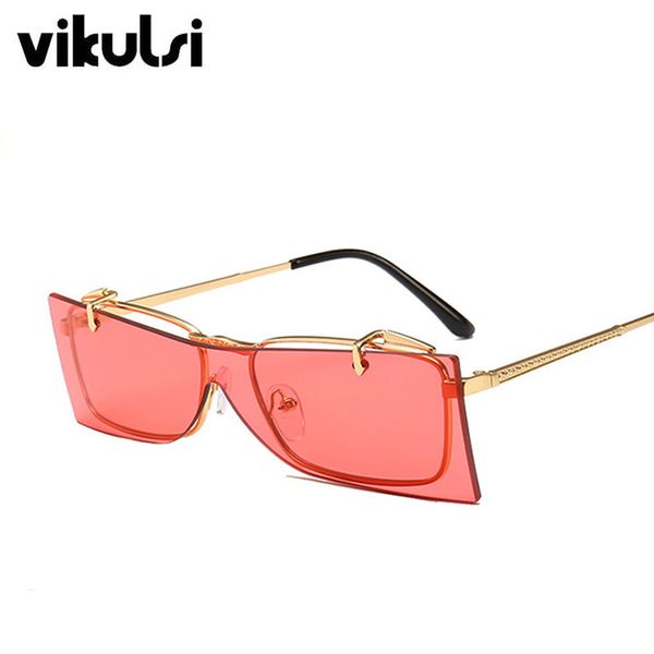 double lens folding square sunglasses women brand designer fashion retro rimless integrated lens sun glasses men goggle eyewear, White;black
double lens folding square sunglasses women brand designer fashion retro rimless integrated lens sun glasses men goggle eyewear, White;black