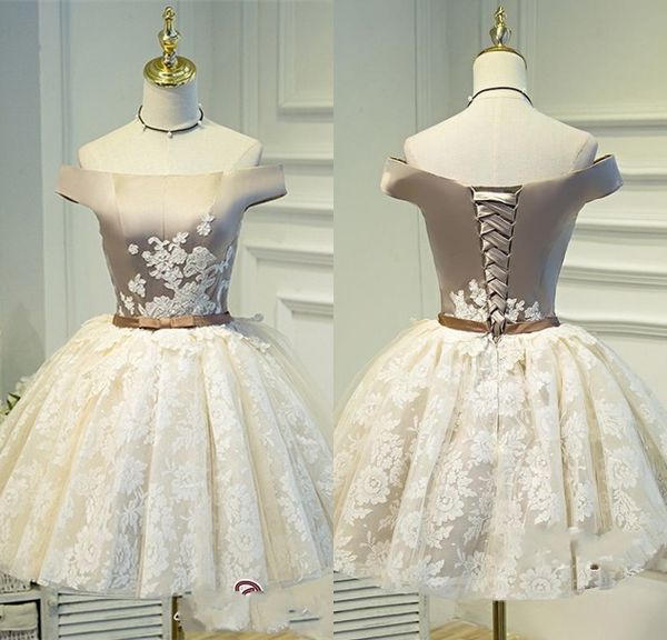 gorgeous short party dresses off the shoulder satin and lace cocktail dress with sash back lace up homecoming dress prom formal wear, Black
gorgeous short party dresses off the shoulder satin and lace cocktail dress with sash back lace up homecoming dress prom formal wear, Black