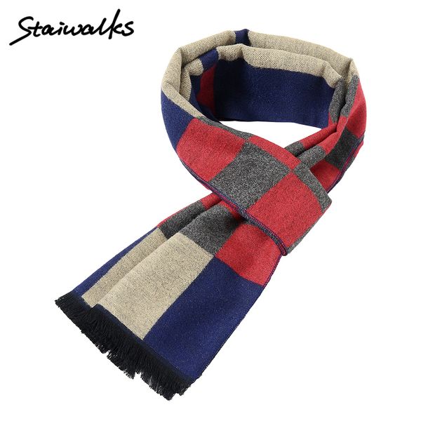 staiwalks man scarves classic plaid print business causal muffler autumn winter all-match classic fashionable style, Blue;gray
staiwalks man scarves classic plaid print business causal muffler autumn winter all-match classic fashionable style, Blue;gray