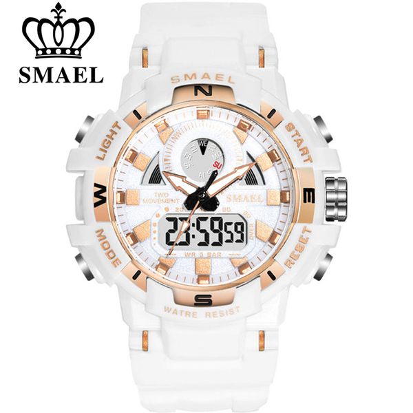 SMAEL Новый Белый мода спортивные часы мужские часы светодиодные цифровые кварцевы
SMAEL Новый Белый мода спортивные часы мужские часы светодиодные цифровые кварцевы