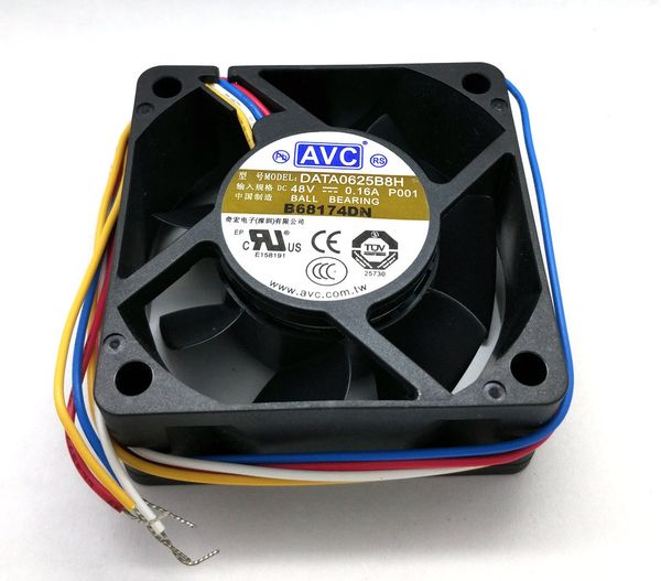 новые оригинальные avc data0625b8h p00 dc48v 0.16a 60 * 60 * 25mm 4 линии двойной шаровой подшипник инвертора вентилятора охлаждения
новые оригинальные avc data0625b8h p00 dc48v 0.16a 60 * 60 * 25mm 4 линии двойной шаровой подшипник инвертора вентилятора охлаждения