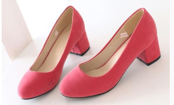 send 2018 spring and autumn new style korean round head shallow mouth high heel coarse heel waterproof table women's shoes, Black
send 2018 spring and autumn new style korean round head shallow mouth high heel coarse heel waterproof table women's shoes, Black