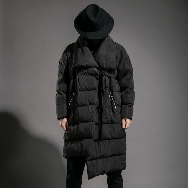 2018 new winter mens cotton coat personality warm jacket cotton-padded male fashion loose coat plus size stage singer costumes, Black
2018 new winter mens cotton coat personality warm jacket cotton-padded male fashion loose coat plus size stage singer costumes, Black