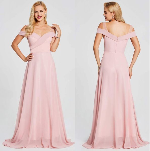 2019 light pink off the shoulder chiffon long bridesmaid dresses ruch floor length maid of honor plus size wedding guest dresses bm0147, White;pink
2019 light pink off the shoulder chiffon long bridesmaid dresses ruch floor length maid of honor plus size wedding guest dresses bm0147, White;pink