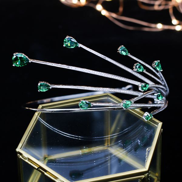 simple and clear bright zircon bridal green tiara silver wedding hairbands crystal wedding hair accessories party headdress
simple and clear bright zircon bridal green tiara silver wedding hairbands crystal wedding hair accessories party headdress