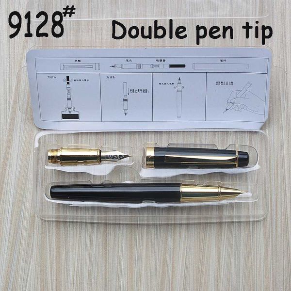 new style luxury metal fountain pen double nib suit 9128 0.5mm good gift ink pen for friend office & school supplies
new style luxury metal fountain pen double nib suit 9128 0.5mm good gift ink pen for friend office & school supplies