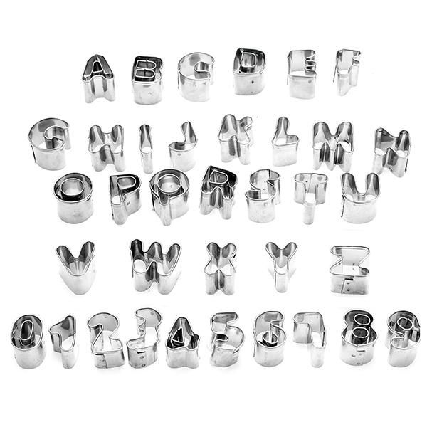 37 pcs alphabet letter number cake cookie decorating cutter mold set
37 pcs alphabet letter number cake cookie decorating cutter mold set