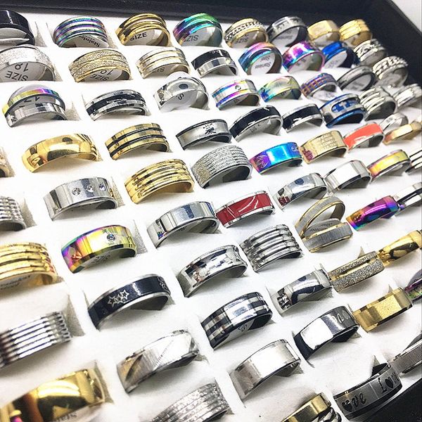 Wholesale Bulk Lots 100pcs assorted top stainless steel rings for men women fashion Jewelry wedding band brand new
Wholesale Bulk Lots 100pcs assorted top stainless steel rings for men women fashion Jewelry wedding band brand new