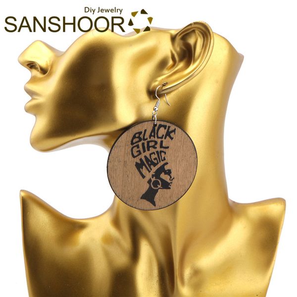 sanshoor 6cm large size craved black girl magic wood drop earrings afrocentric ethnic queen pattern for christmas gifts 1pair, Silver
sanshoor 6cm large size craved black girl magic wood drop earrings afrocentric ethnic queen pattern for christmas gifts 1pair, Silver
