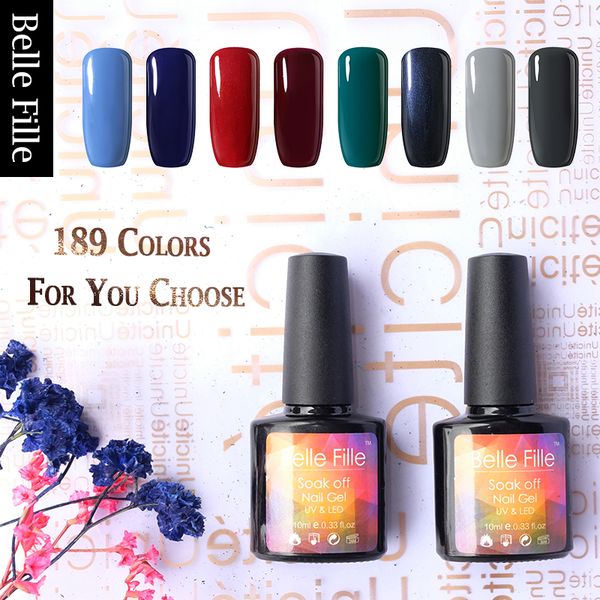 belle fille uv gel nail polish color coat long lasting soak off nail gel polish lacquer varnish 189colors, Red;pink
belle fille uv gel nail polish color coat long lasting soak off nail gel polish lacquer varnish 189colors, Red;pink