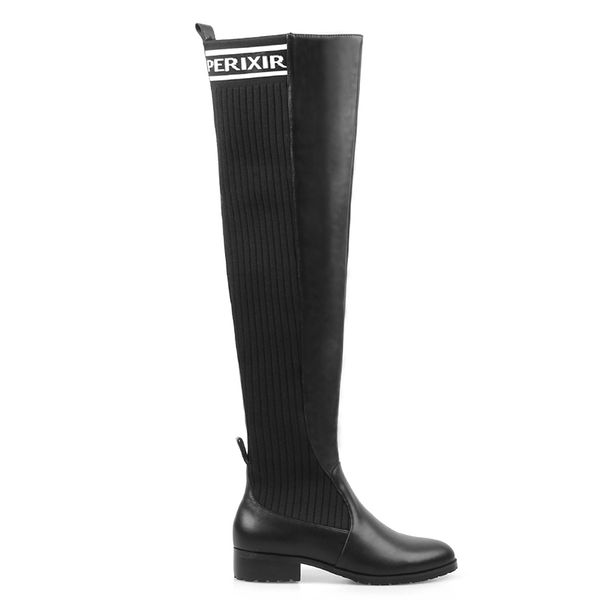 winter black knee-high cotton fabric boots 6 cm heel boots print letter mixed pu pointed toe square heel
winter black knee-high cotton fabric boots 6 cm heel boots print letter mixed pu pointed toe square heel