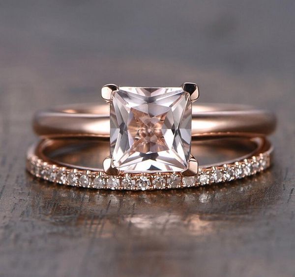 stunning luxury jewelry 925 sterling silver&rose gold filled classical princess white z party pave women wedding bridal ring set gift, Slivery;golden
stunning luxury jewelry 925 sterling silver&rose gold filled classical princess white z party pave women wedding bridal ring set gift, Slivery;golden