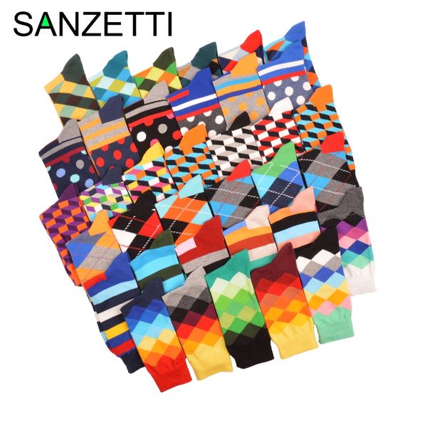 sanzetti 5 pair /lot funny pattern bright colorful men socks argyle oil painting dot striped combed cotton crew wedding socks, Black
sanzetti 5 pair /lot funny pattern bright colorful men socks argyle oil painting dot striped combed cotton crew wedding socks, Black