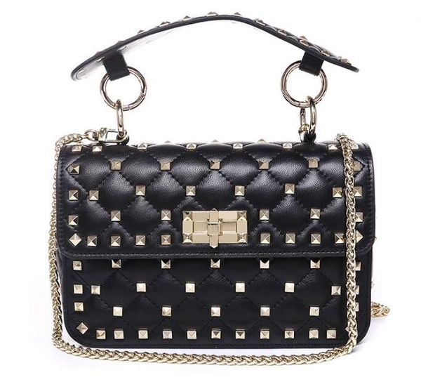 New Arrival Gorgeous Ladies Shoulder Bag Metal Rivet Clutches Square Soft sheep leather Luxury Chain Crossbody Bag Handbag Women
New Arrival Gorgeous Ladies Shoulder Bag Metal Rivet Clutches Square Soft sheep leather Luxury Chain Crossbody Bag Handbag Women