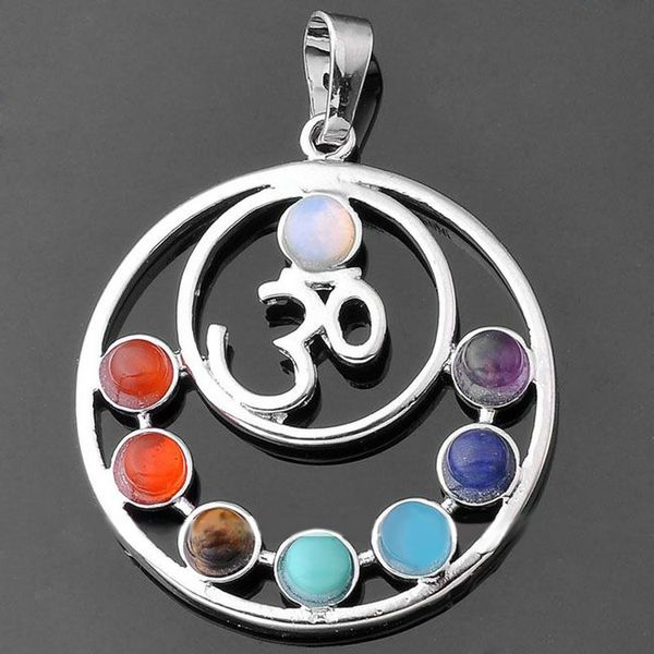 natural 7 colorful stone beads reiki chakra healing point tree of life charm pendant for necklace, Bronze;silver 
natural 7 colorful stone beads reiki chakra healing point tree of life charm pendant for necklace, Bronze;silver