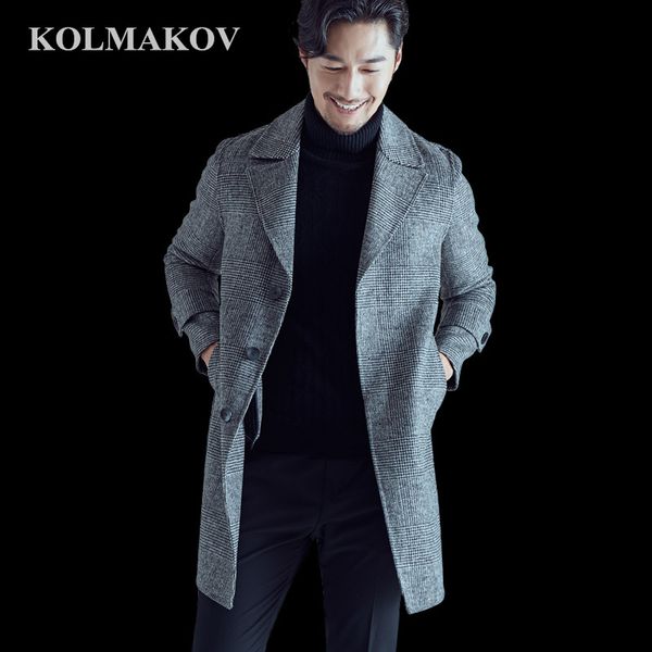 kolmakov men's clothing 2018 new korean style woolen coats slim fit double-faced mens wool windbreaker long autumn overcoats men, Black
kolmakov men's clothing 2018 new korean style woolen coats slim fit double-faced mens wool windbreaker long autumn overcoats men, Black