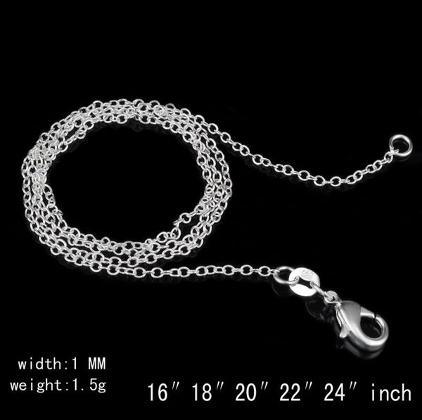925 sterling silver necklace rolo " o " chain necklaces jewelry 1mm 16'' -- 24'' 925 silver diy chains fit pen
925 sterling silver necklace rolo " o " chain necklaces jewelry 1mm 16'' -- 24'' 925 silver diy chains fit pen