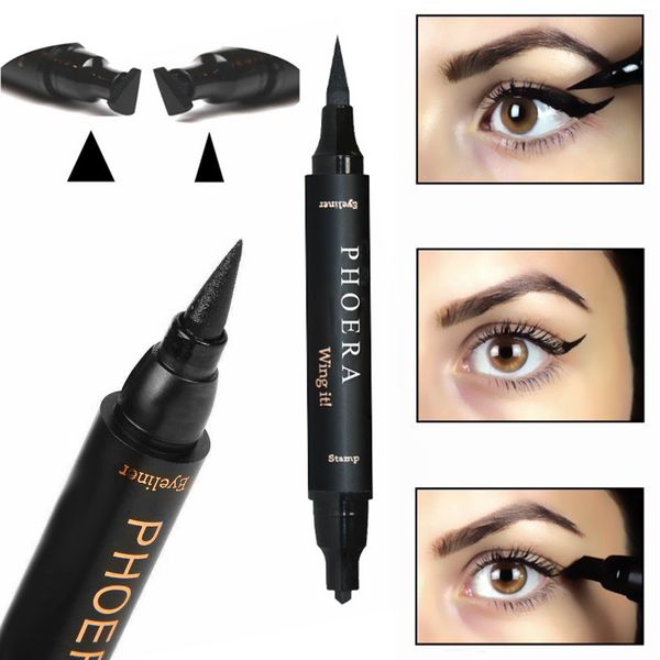 phoera 1pc eyeliner 2 in 1 waterproof double liquid eyeliner thick/thin stamp black long-lasting antifouling
phoera 1pc eyeliner 2 in 1 waterproof double liquid eyeliner thick/thin stamp black long-lasting antifouling