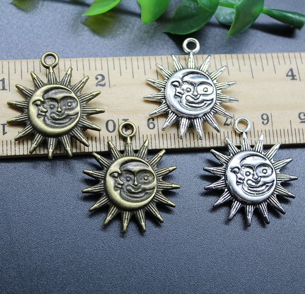 30pcs jewelry making diy moon sun face alloy charms pendant retro ancient silver pendant for bracelet necklace keychain 28x25mm, Bronze;silver
30pcs jewelry making diy moon sun face alloy charms pendant retro ancient silver pendant for bracelet necklace keychain 28x25mm, Bronze;silver