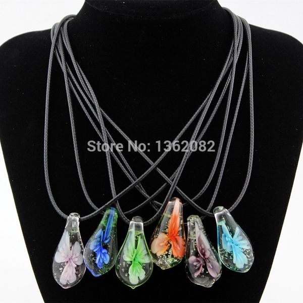 charming flower noctilucent lampwork glass pendants drop murano glass necklace choker for girl women's jewelry mn568, Black
charming flower noctilucent lampwork glass pendants drop murano glass necklace choker for girl women's jewelry mn568, Black