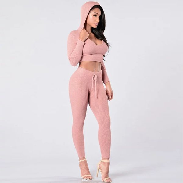 Tracksuit Women Sexy Ribbed Hoodies Set Casual Long Sleeve Track Suit Costumes Pullovers Crop Hooded Sweatshirt +Pants Female
Tracksuit Women Sexy Ribbed Hoodies Set Casual Long Sleeve Track Suit Costumes Pullovers Crop Hooded Sweatshirt +Pants Female