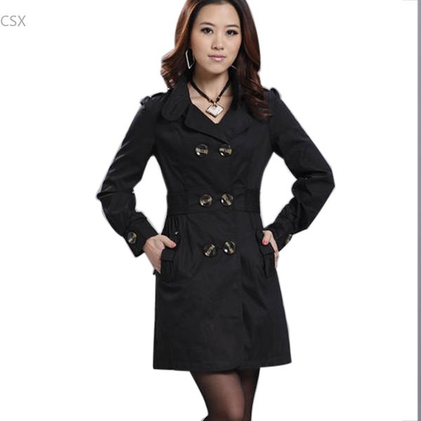 wholesale- alishebuy 2016 new fashion womens slim fit double-breasted coat jacket casual long outwear size ,l,xl woman's clothing, Tan;black
wholesale- alishebuy 2016 new fashion womens slim fit double-breasted coat jacket casual long outwear size ,l,xl woman's clothing, Tan;black