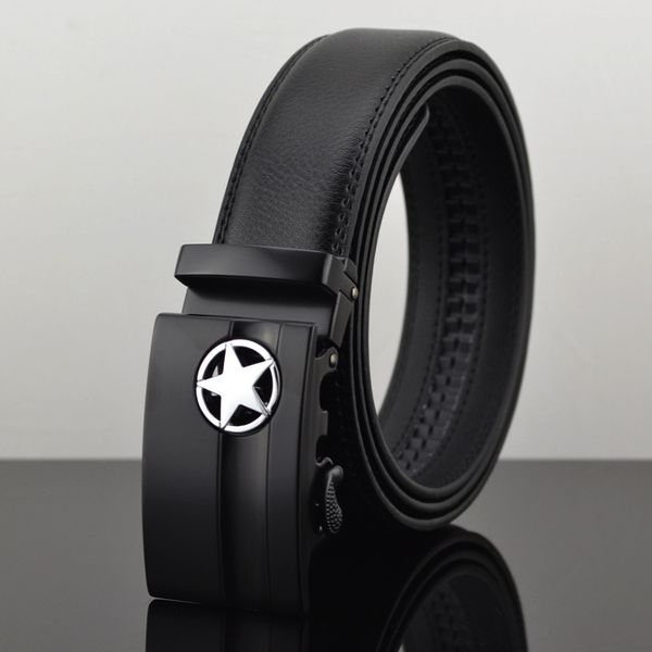 2018 new fashion cow genuine leather belt for men pentagram automatic buckle belt business slimming waist, Black;brown
2018 new fashion cow genuine leather belt for men pentagram automatic buckle belt business slimming waist, Black;brown