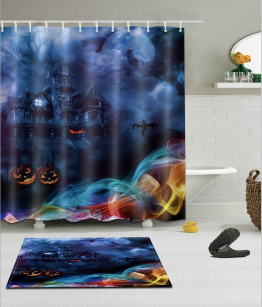 ghost castle pattern 3d print custom waterproof bathroom modern shower curtain polyester fabric bathroom curtain door mat sets
ghost castle pattern 3d print custom waterproof bathroom modern shower curtain polyester fabric bathroom curtain door mat sets