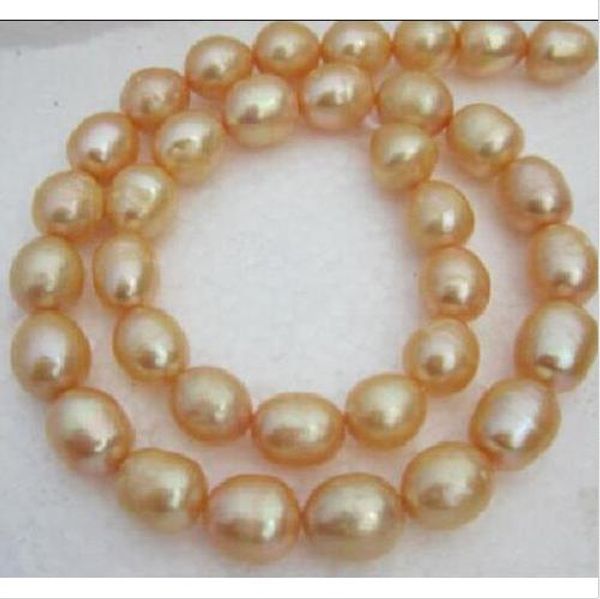 single strands 11-13mm south sea yellow pearl necklace 20" gold color ball clasp, Silver
single strands 11-13mm south sea yellow pearl necklace 20" gold color ball clasp, Silver