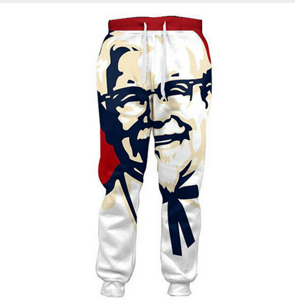 wholesale--funny kfc colonel 3d joggers pants men casual loose trousers bottoms men's clothing for hip hop style trousers qe03, Black
wholesale--funny kfc colonel 3d joggers pants men casual loose trousers bottoms men's clothing for hip hop style trousers qe03, Black