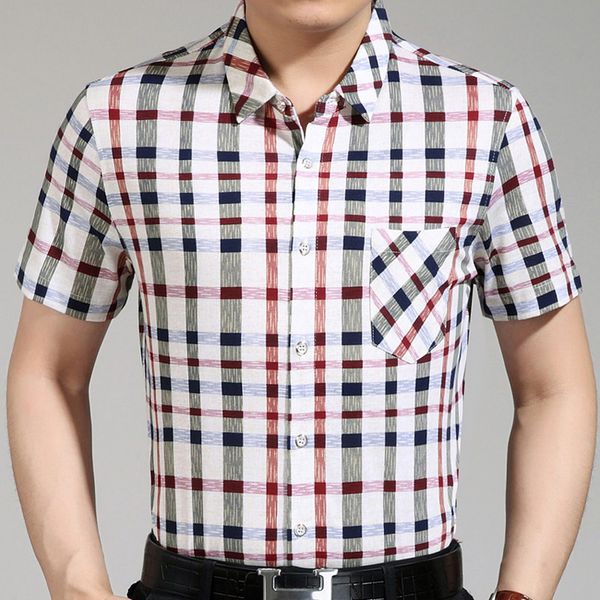 2018 summer short sleeve men shirt plaid dress casual slim fit social clothes shirts mens male fashion 0987, White;black
2018 summer short sleeve men shirt plaid dress casual slim fit social clothes shirts mens male fashion 0987, White;black