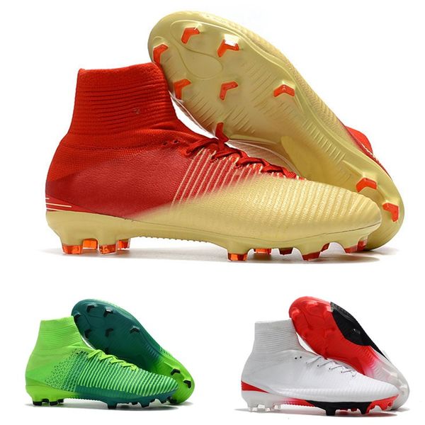 2018 men/women mercurial superfly cr7 v fg ag football boots cristiano ronaldo high neymar jr acc soccer shoes soccer cleats, White;red
2018 men/women mercurial superfly cr7 v fg ag football boots cristiano ronaldo high neymar jr acc soccer shoes soccer cleats, White;red