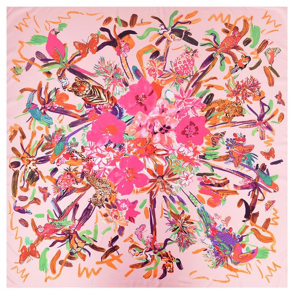 square soie women floral vintage scarf echarpe en femme handmade foulard print silk twill tiger leopard animal print scarf uxbss, White;black
square soie women floral vintage scarf echarpe en femme handmade foulard print silk twill tiger leopard animal print scarf uxbss, White;black