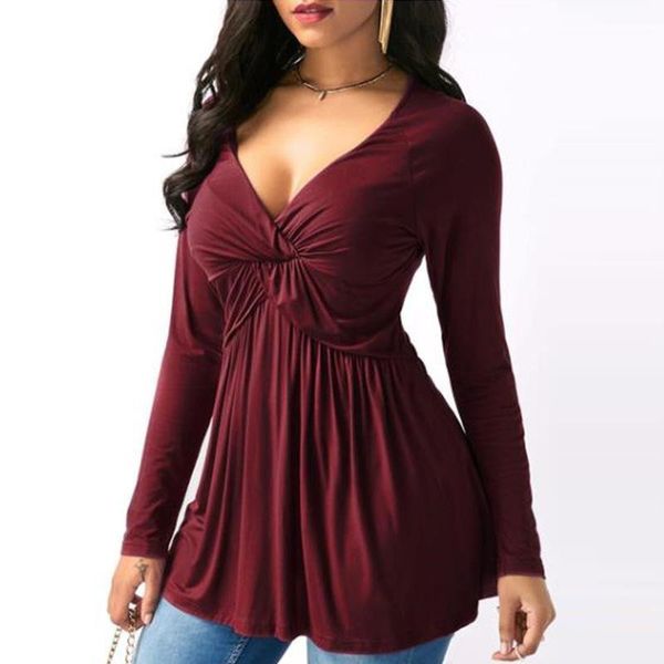 yanmuxi v neck shirts women long sleeve solid pleated fold blouses 5xl red wine black female blusa autumn, White
yanmuxi v neck shirts women long sleeve solid pleated fold blouses 5xl red wine black female blusa autumn, White