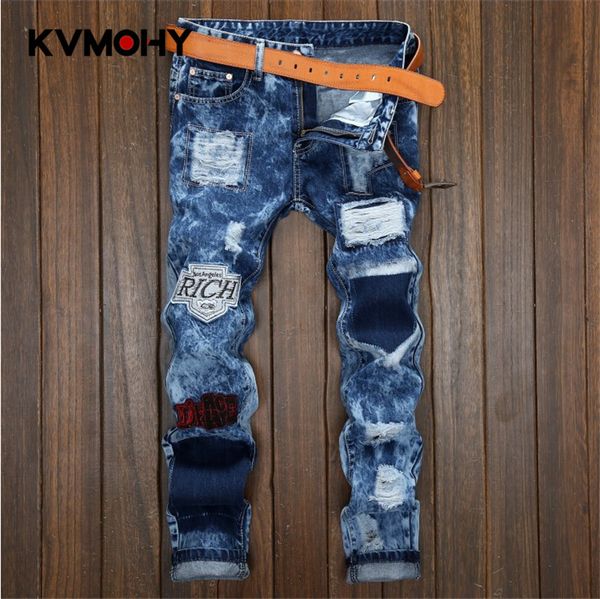 men's ripped jeans hip hop pants fit blue denim jean joggers male hole distressed destroyed trousers button pants streetwear
men's ripped jeans hip hop pants fit blue denim jean joggers male hole distressed destroyed trousers button pants streetwear