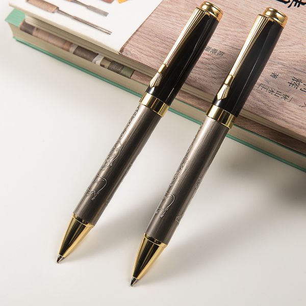 bronze embossment metal five oxen ballpoint pen school office stationery classics writing refill pens gift, Blue;orange
bronze embossment metal five oxen ballpoint pen school office stationery classics writing refill pens gift, Blue;orange