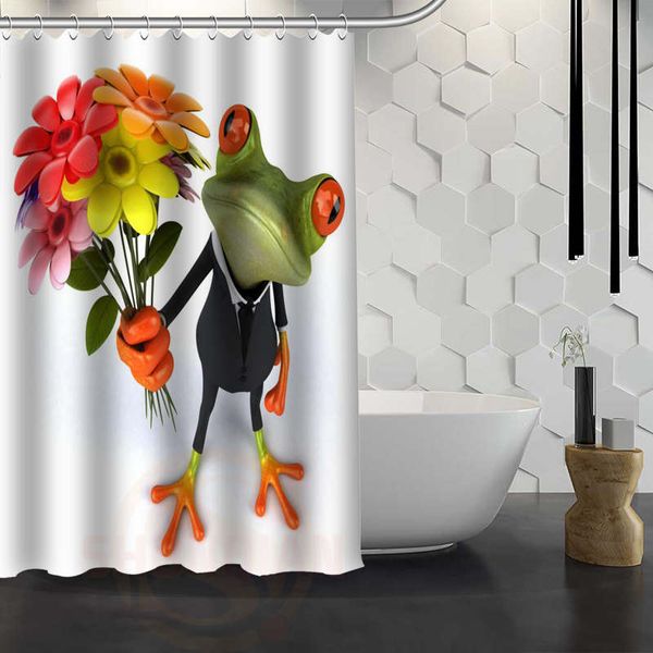 wholesale-custom 3d funny frog shower curtain with hooks fabric shower curtain for bathroom wjy1.17
wholesale-custom 3d funny frog shower curtain with hooks fabric shower curtain for bathroom wjy1.17