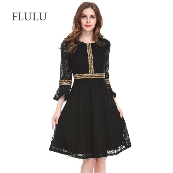 flulu autumn women dress 2018 fashion elegant hollow out print lace dress female vintage streetwear party dresses plus size 3xl, White;black 
flulu autumn women dress 2018 fashion elegant hollow out print lace dress female vintage streetwear party dresses plus size 3xl, White;black